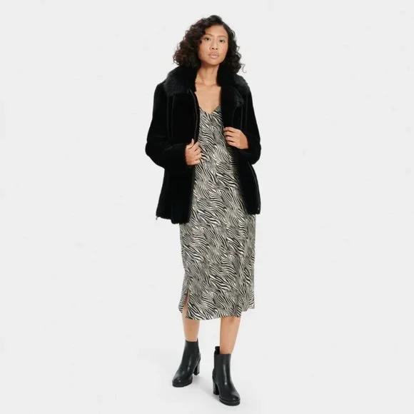 UGG Women's Nadine Short Shearling Jacket